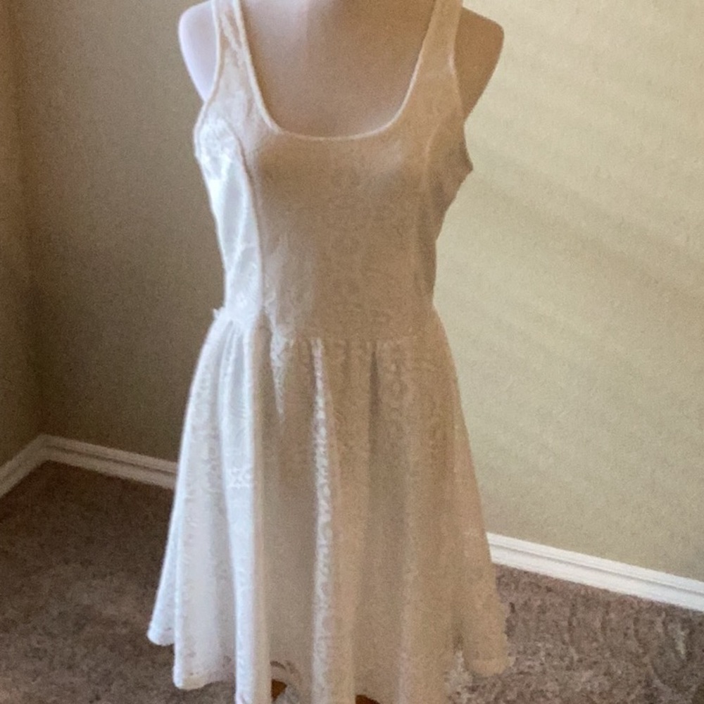 ❤️ White lace dress by Vanity.  Size large